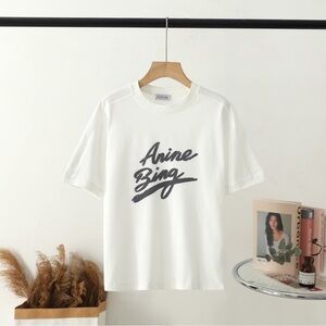 Anine Bing White Graphic T-Shirt